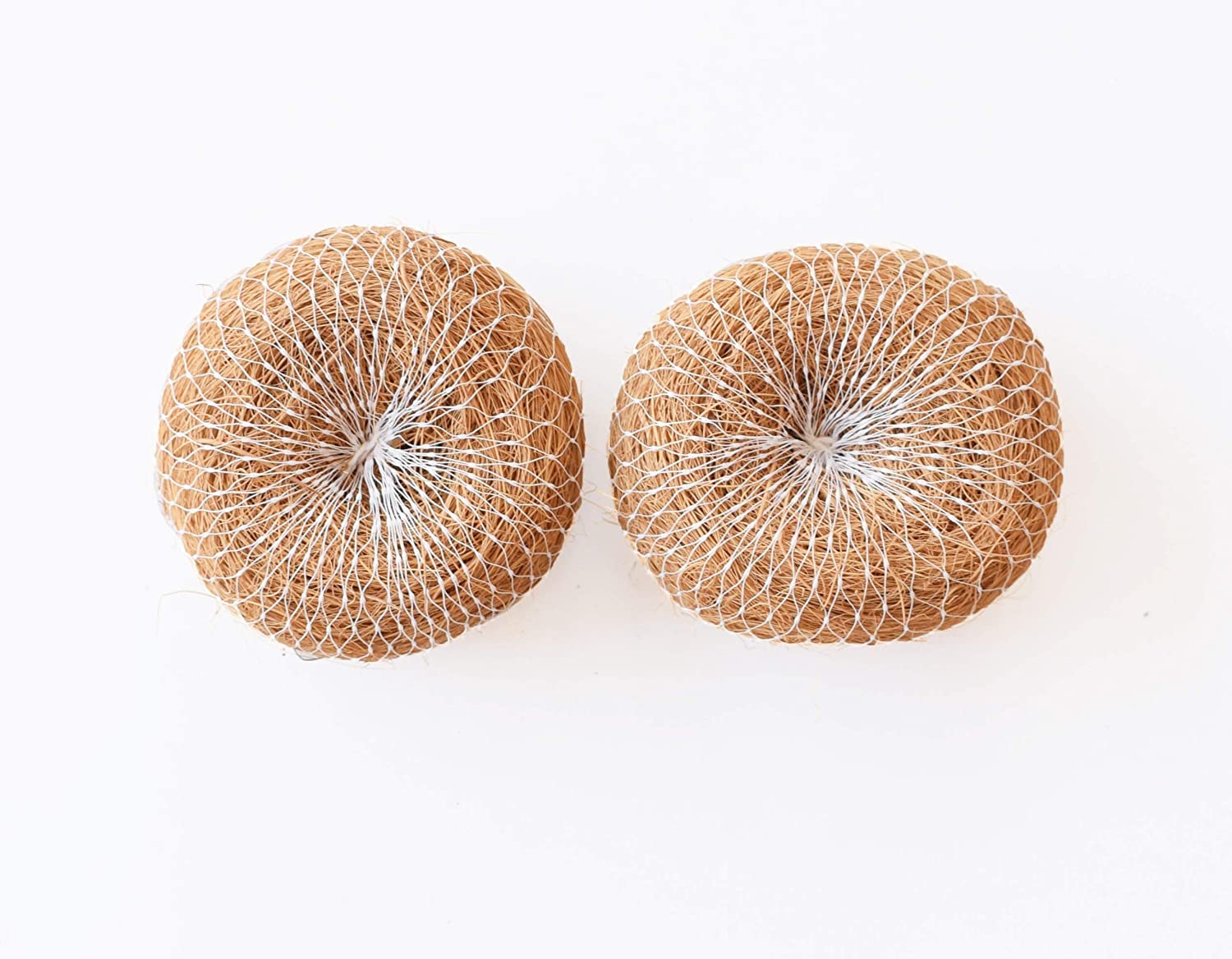 SaioStore Handmade Coconut Fiber Body Scrubber - Natural Herbal Exfoliator for Smooth Skin (Pack of 3, Brown) | Perfect for Shower, Bath & Spa Day Self-Care Routine