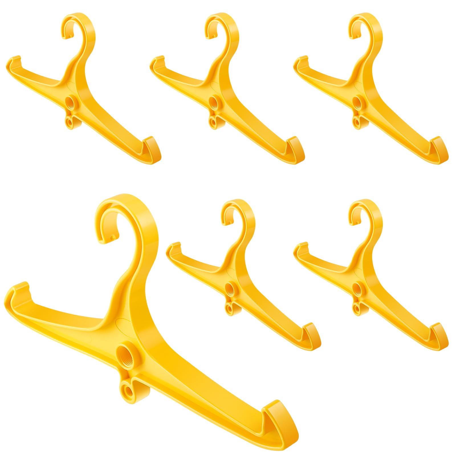 6-Piece Scuba Diving Gear Hanger Set - BC Regulator & Wetsuit Hanger with DIN Threads, Tactical Vest Hanger for Dry Clothes & BCD Side Hanging - Perfect for Scuba Diving, Snorkeling & Water Sports Equipment Storage