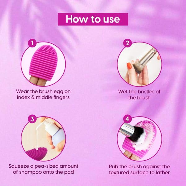 CARAPACE Silicone Makeup Brush Cleaner Pad - Quick-Drying Cosmetic Brush Cleaning Mat for Foundation, Eyeshadow & Blush Brushes (Perfect for Home & Professional Makeup Artists)