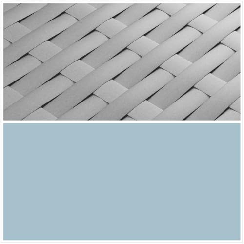 Light Blue & Grey Wicker