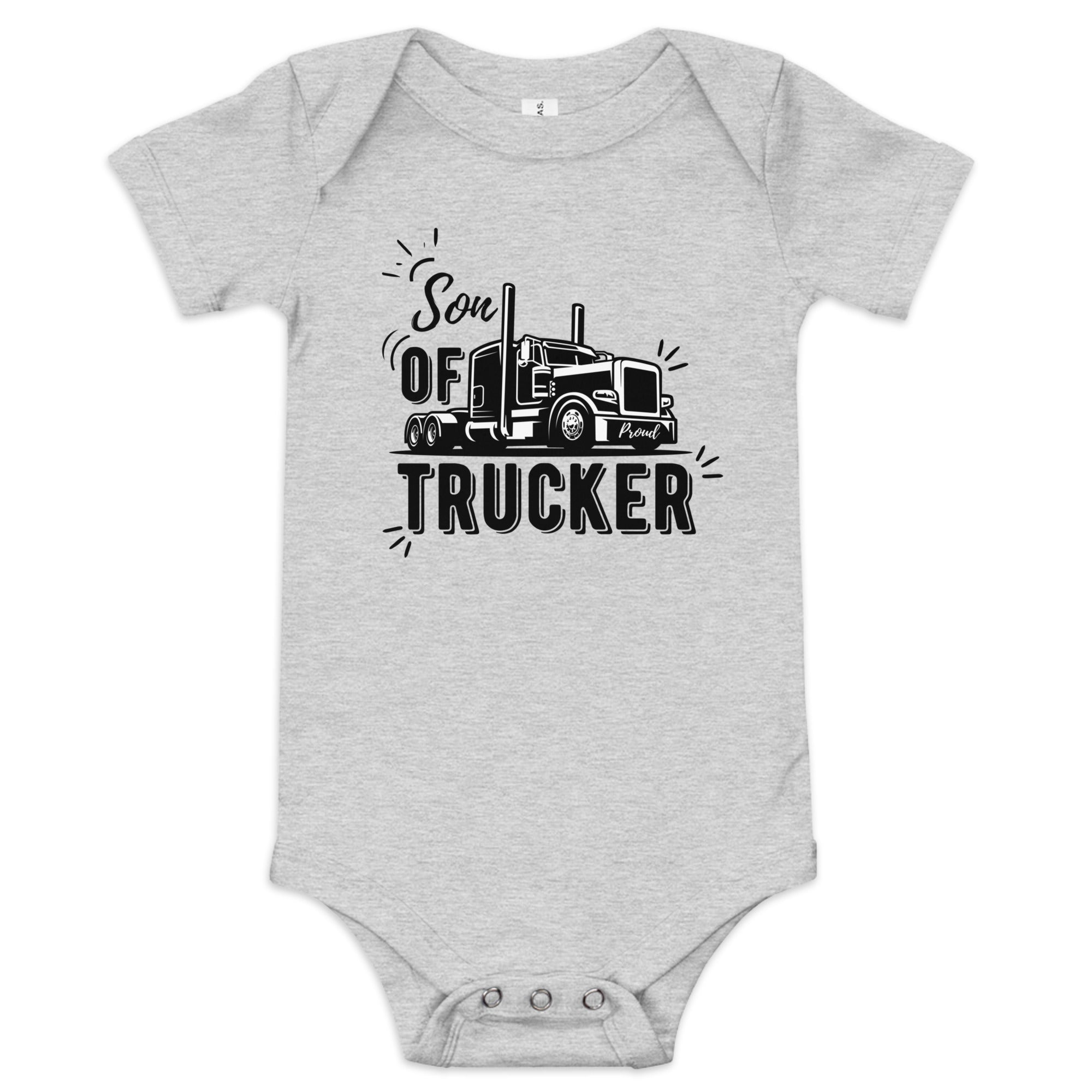 Son Of Trucker Baby Onesies - Cute & Comfortable Trucker-Themed Bodysuits for Infants & Toddlers - Perfect for Playtime, Family Outings & Photo Shoots