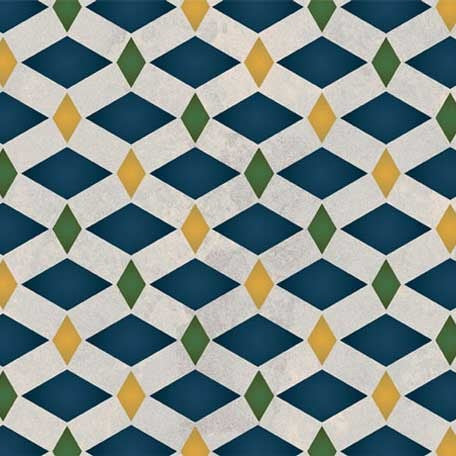 Zelij Diamonds Moroccan Stencil - Handcrafted Geometric Wall Decor for Home & Office | Perfect for Boho, Mediterranean & Moroccan Style Interiors