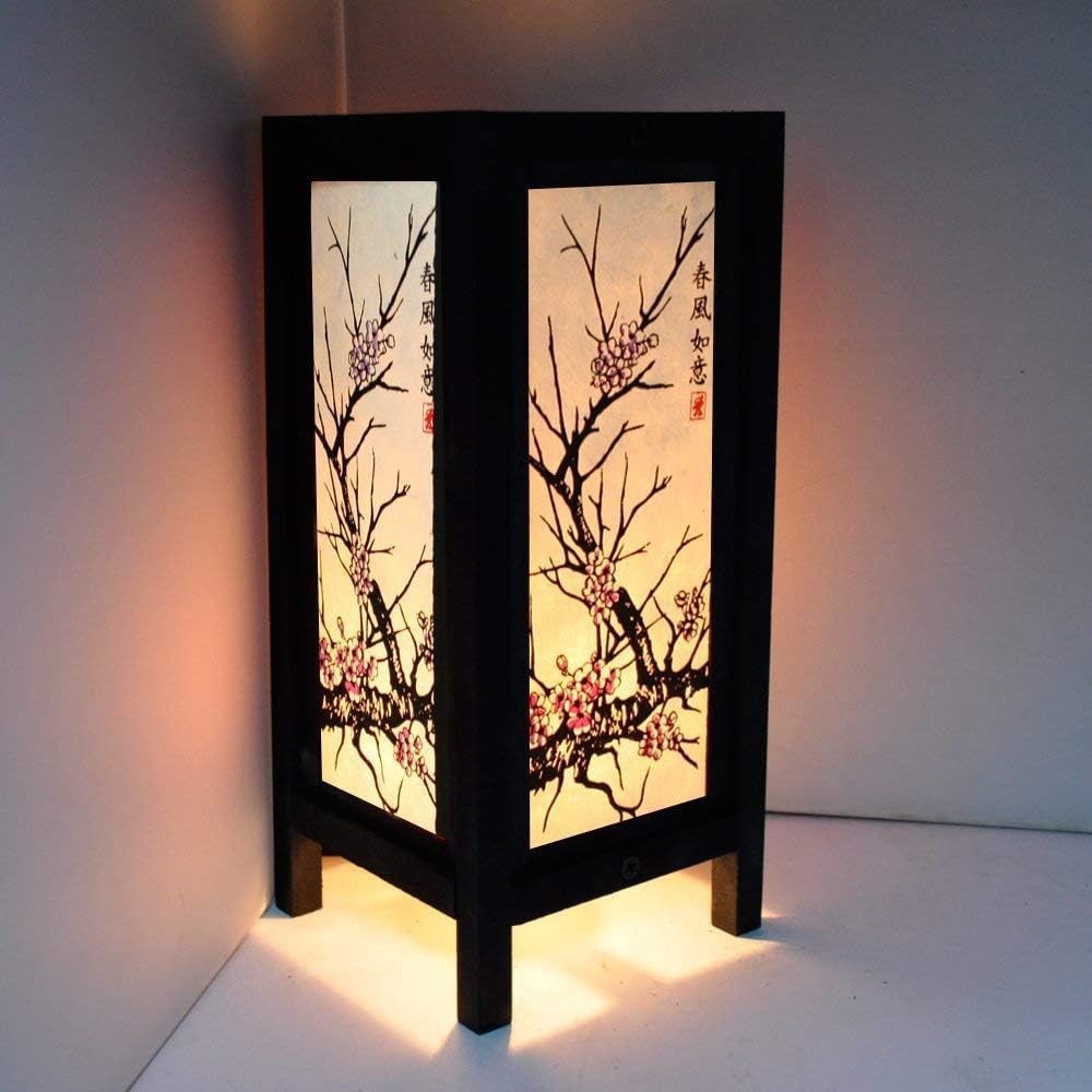 RED BERRY THAILAND LANNA LAMP - Handmade 11