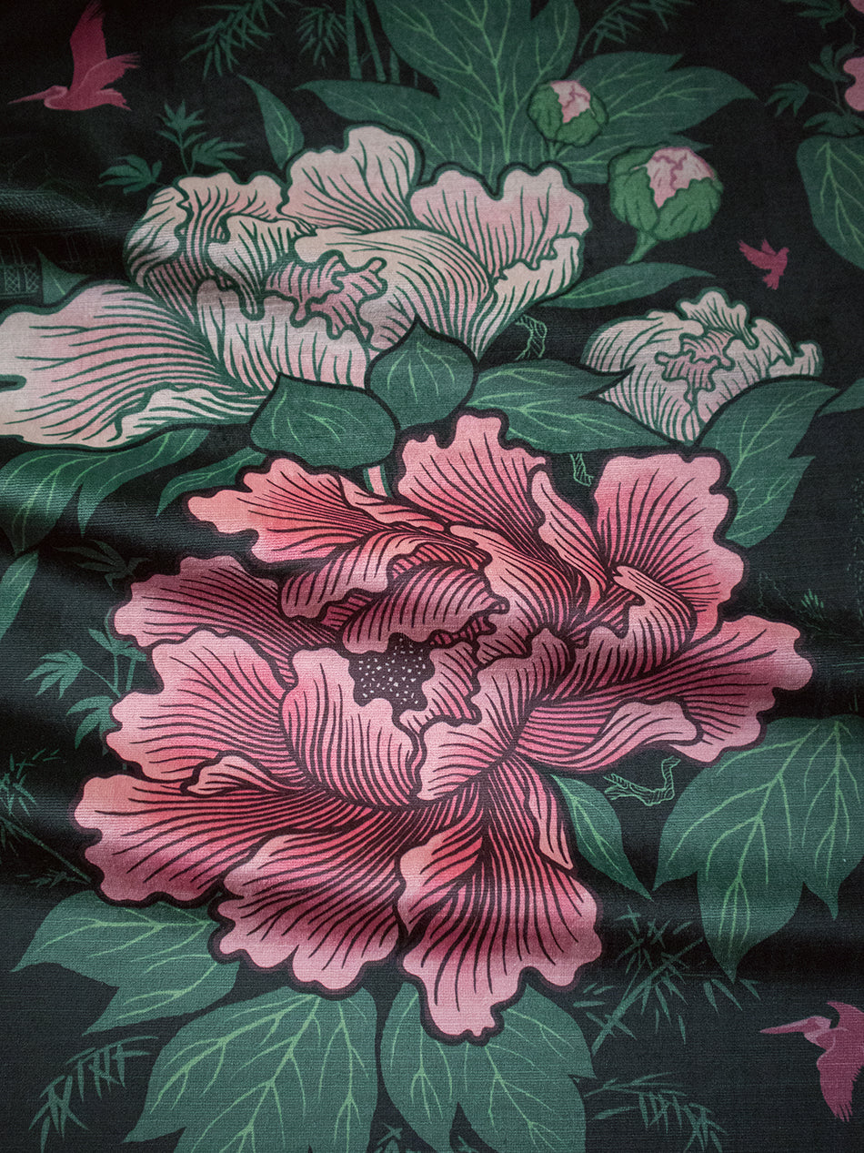 Bloomin' Marvellous 'Blush Green' Recycled Velvet Cushion Cover - Eco-Friendly Home Decor for Living Room & Bedroom