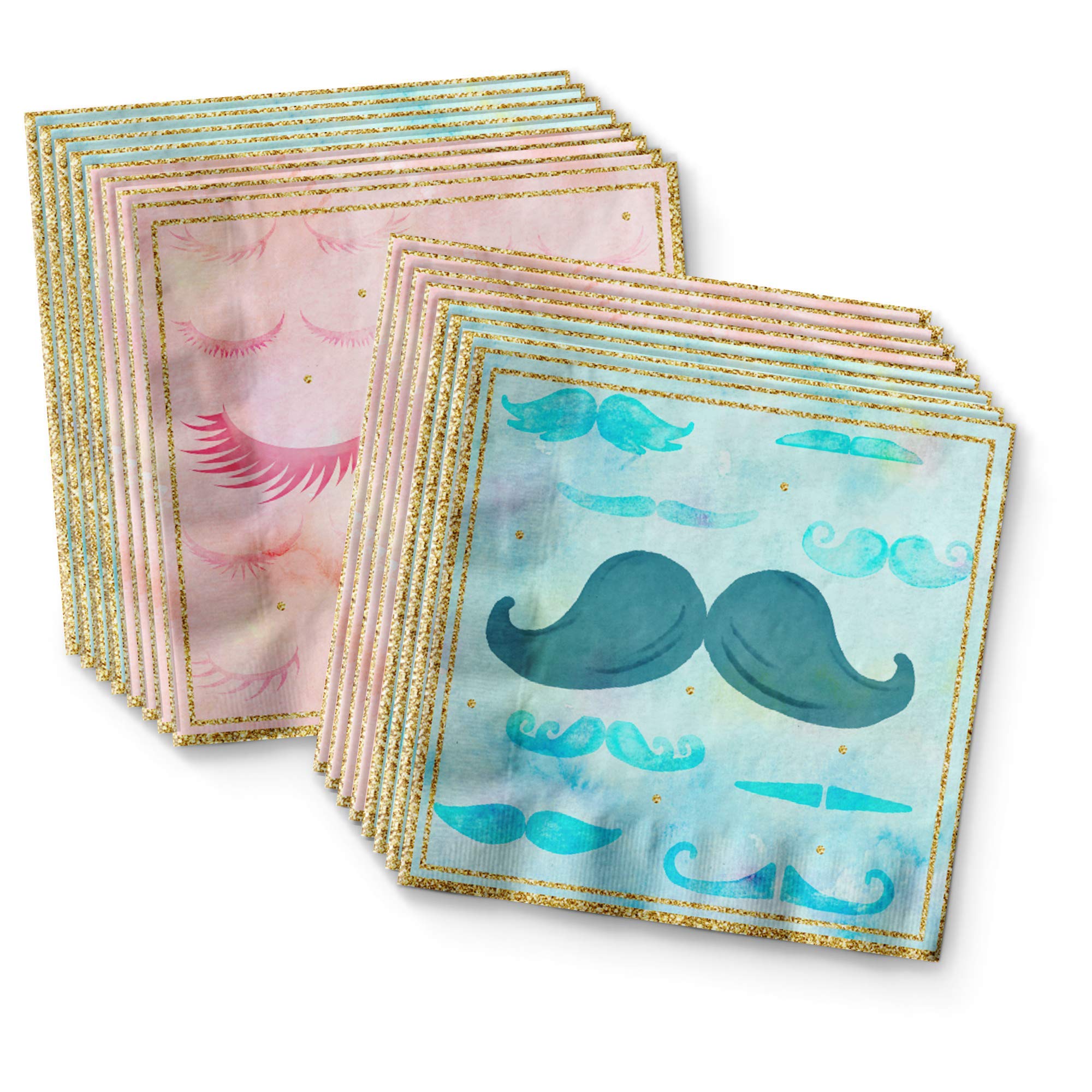 Gender Reveal Party Supplies Set - 16-Piece Tableware Kit with Plates, Napkins & Cups for Baby Shower Decorations | Perfect for Gender Reveal Parties, Baby Showers & Celebrations
