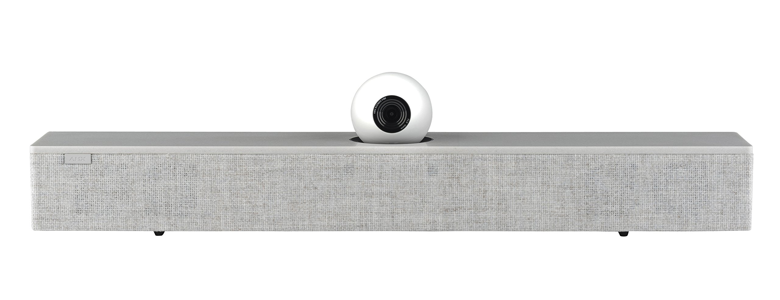 AMX Acendo Vibe Conference Sound Bar with Built-in Camera - Premium Audio & Video for Virtual Meetings (Grey) - Perfect for Home Office & Professional Video Conferencing