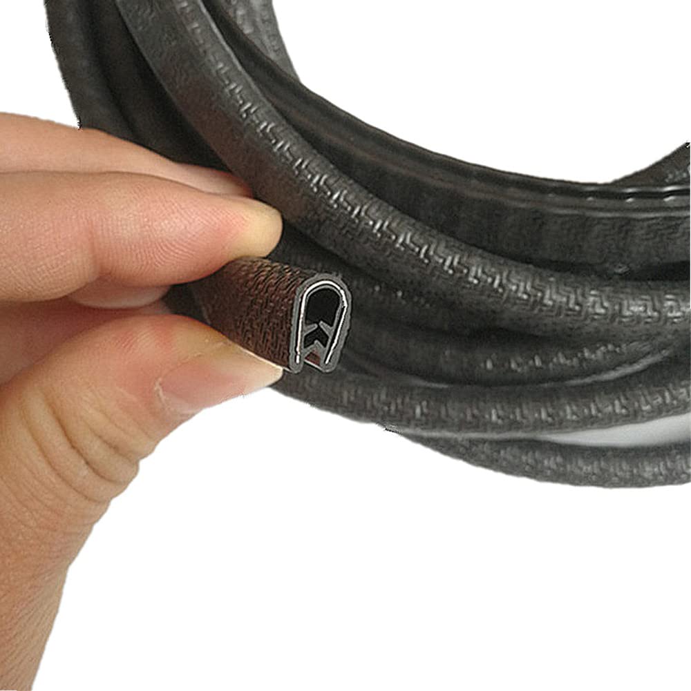 Moyishi Black PVC Edge Trim 3.5 Feet (1 Meter) - Flexible Edge Protector for 1/16