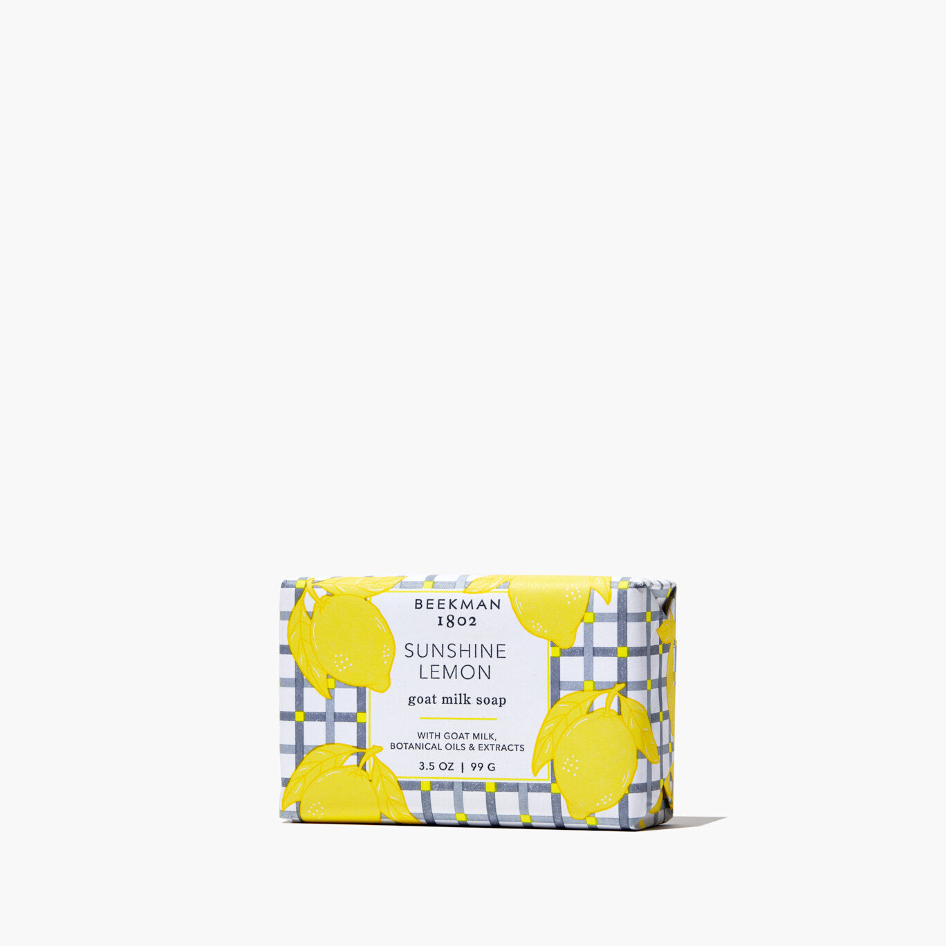 Natural Sunshine Lemon Scented Goat Milk Soap - Palm Sized for Gentle Cleansing | Perfect for Sensitive Skin & Daily Bathing Routine