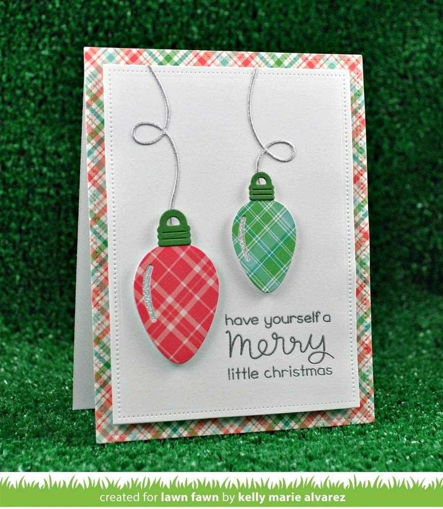 Lawn Fawn Dies - String of Lights (LF1234) | Holiday Card Making & Scrapbooking Supplies | Perfect for Christmas DIY Projects & Handmade Greeting Cards