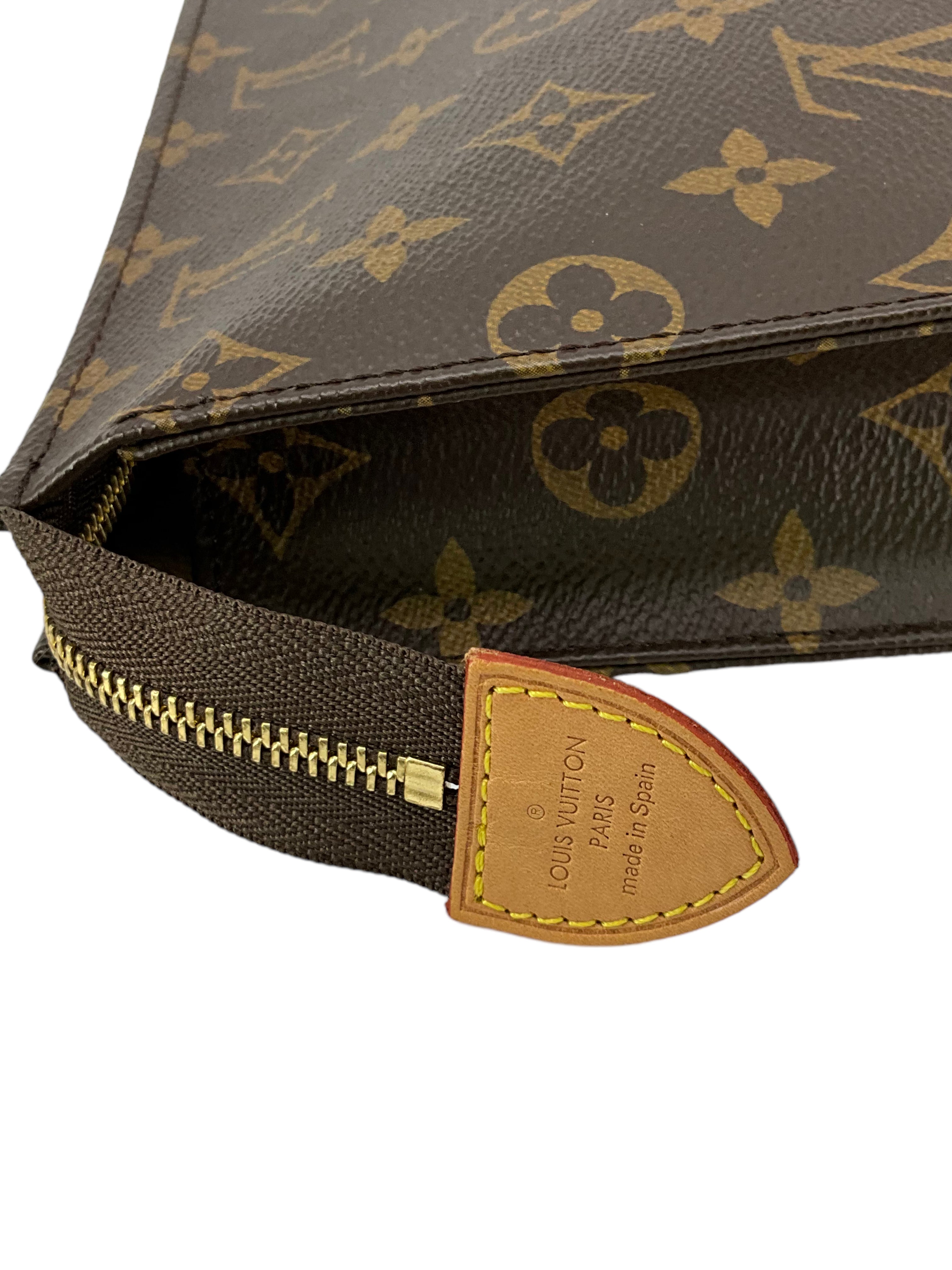 Louis Vuitton Monogram Canvas Toiletry Pouch 26 - Luxury Travel Cosmetic Bag for Women & Men | Perfect for Makeup, Toiletries & Travel Essentials | Ideal Gift for Holidays & Business Trips