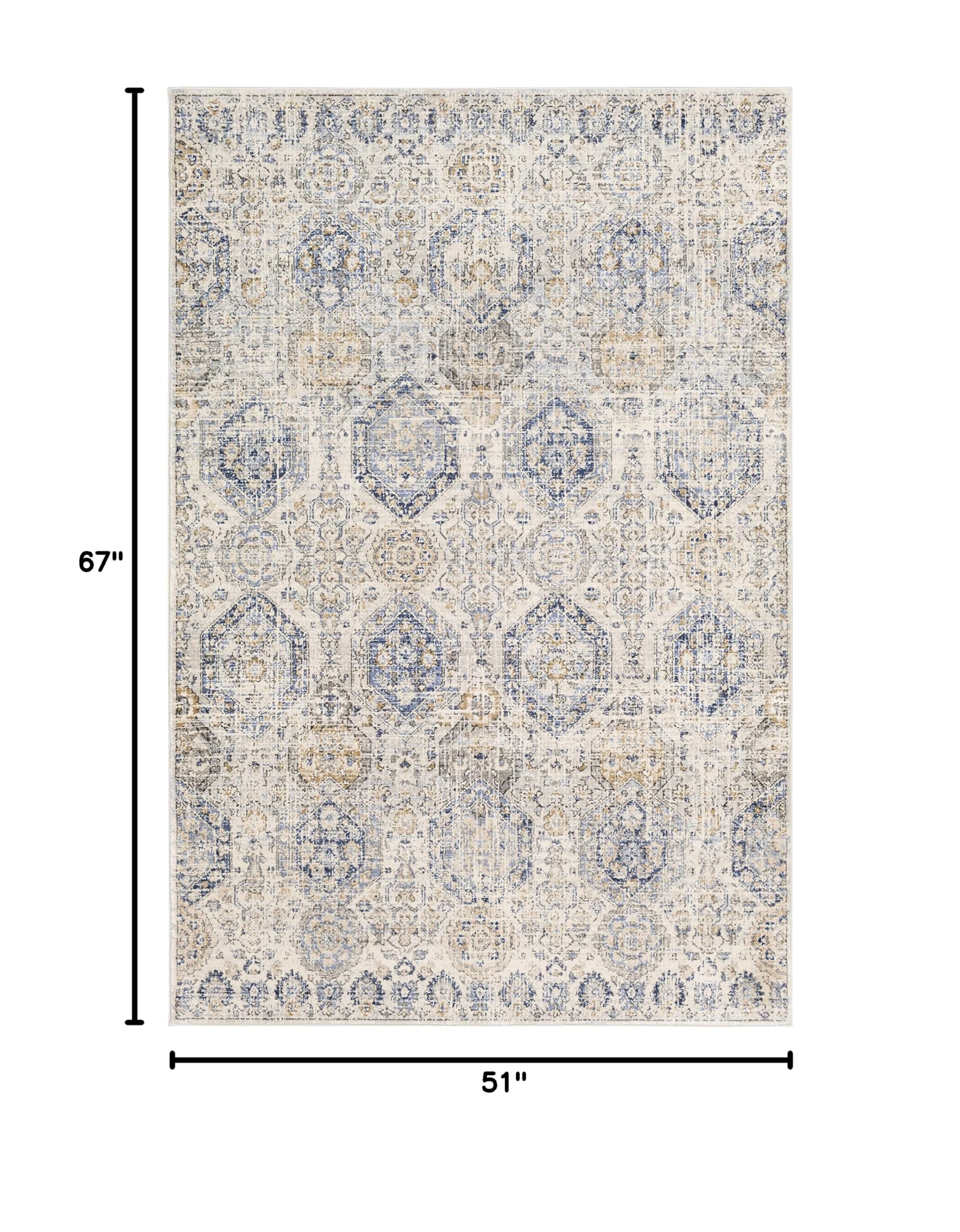 Livabliss Aune Soft Plush Area Rug 4'3