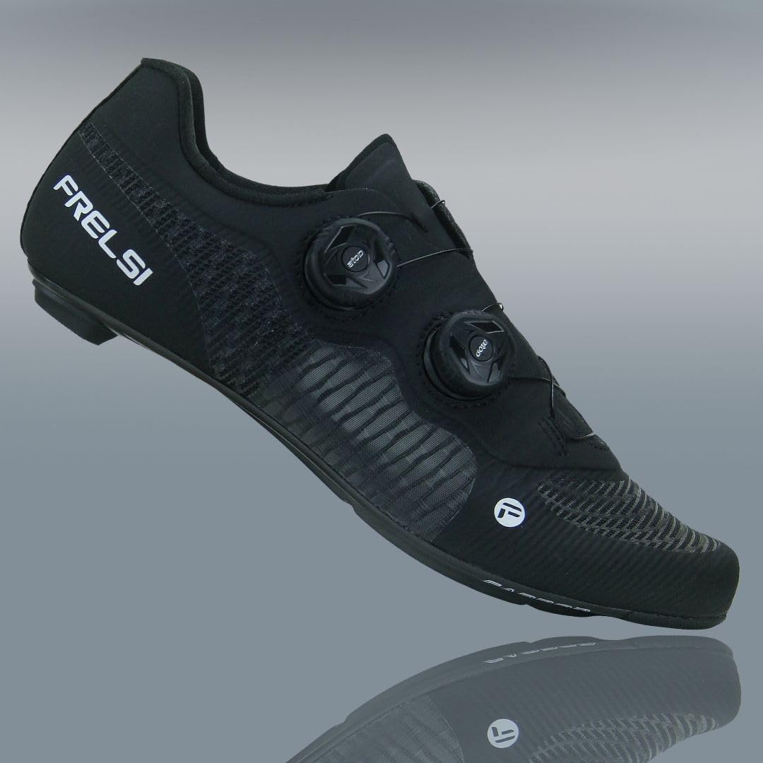 Frelsi Pro Carbon Road Cycling Shoes - Lightweight & Stiff for Competitive Racing - Perfect for Triathlons, Road Biking & Indoor Training
