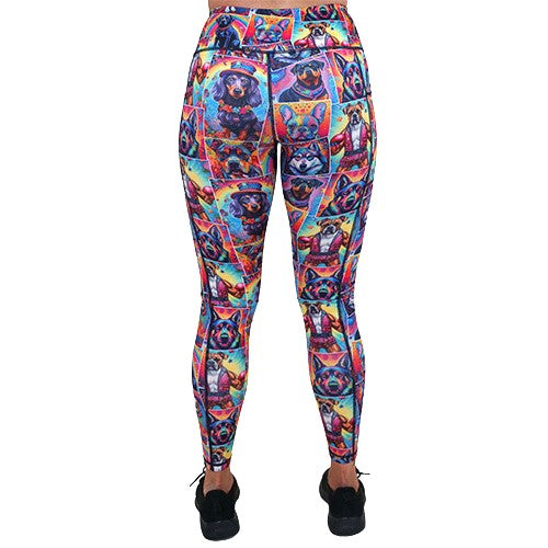 Premium High Waist Yoga Leggings for Women - Sit Stay Slay - Comfortable Workout Pants for Running, Gym & Lounge - Trendy Activewear for Fitness & Everyday Wear