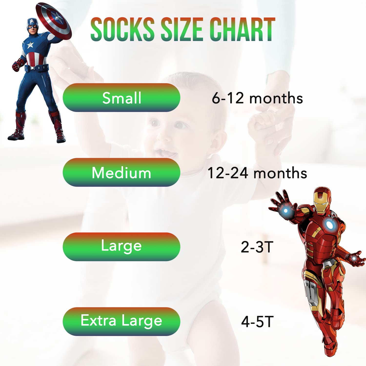 Spider-Man Grip Socks for Toddler Boys - 10 Pack Non-Slip Socks with Superhero Design - Perfect for Playtime, Daycare & Indoor Activities