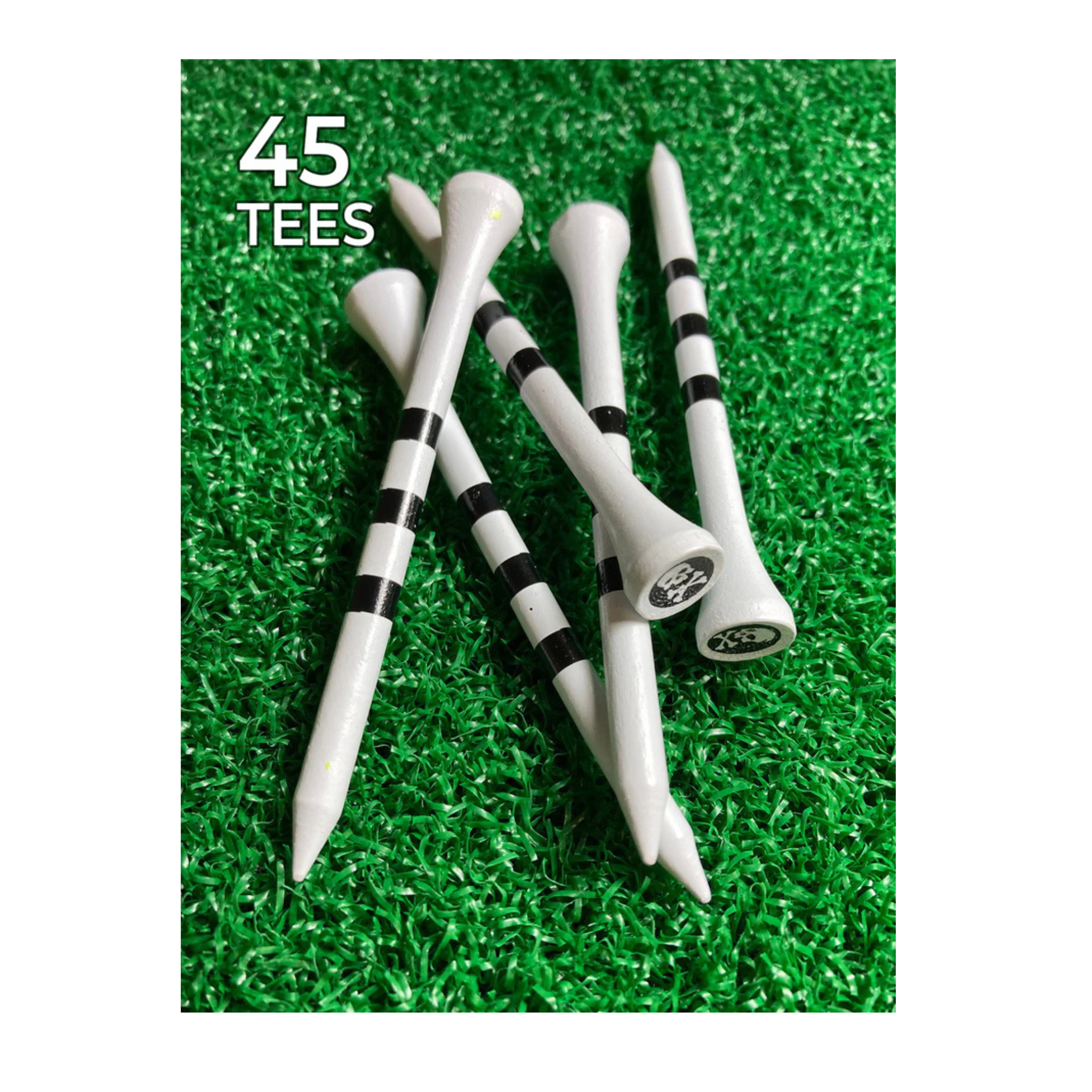 Premium PrideSports Special Edition Wood Golf Tees - 12 Pack, Natural Wood, 2.75 Inch for Drivers - Perfect for Golf Tournaments, Driving Range & Backyard Practice