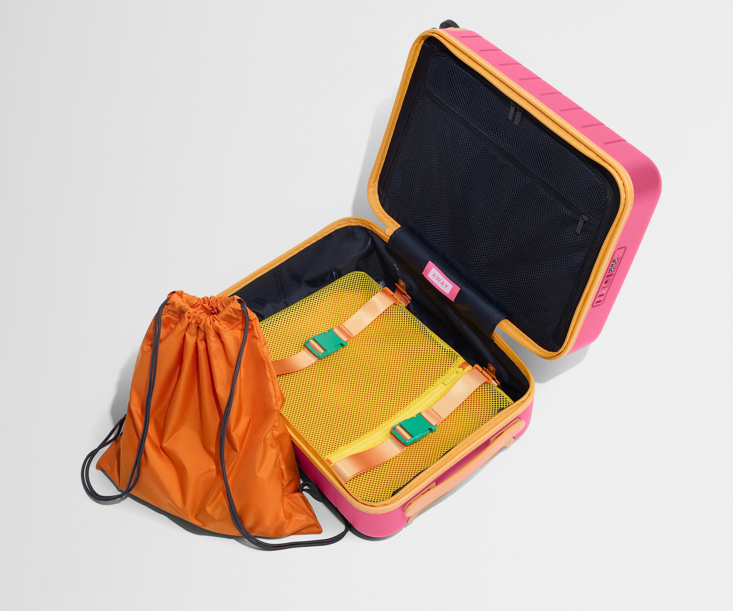Kids Carry On Luggage in Cotton Candy Pink - Lightweight & Durable Travel Suitcase for Children's Airplane Trips & Family Vacations