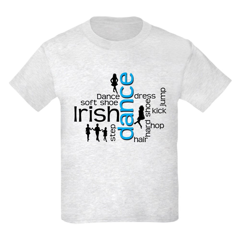 Kids Irish Dance Words Cotton T-Shirt - Fun Dance Costume for St. Patrick's Day & Irish Dance Performances