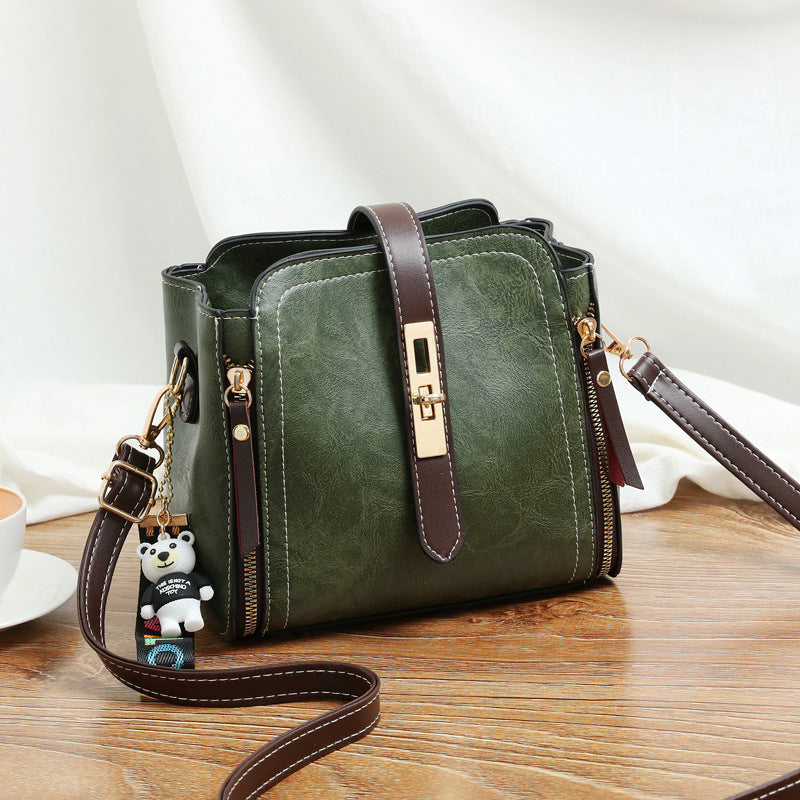 Stylish Vintage PU Leather Crossbody Bag for Women - Small Flap Shoulder Messenger Purse - Perfect for Daily Use, Work, and Travel