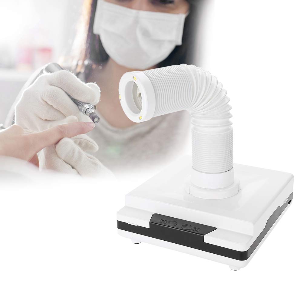 Zouminyy 60W Strong Power Nail Dust Cleaner & Collector - Professional Manicure Vacuum Cleaner for Nail Art, Salon & Home Use | Dust Suction System for Acrylic, Gel & Dip Powder Nail Applications
