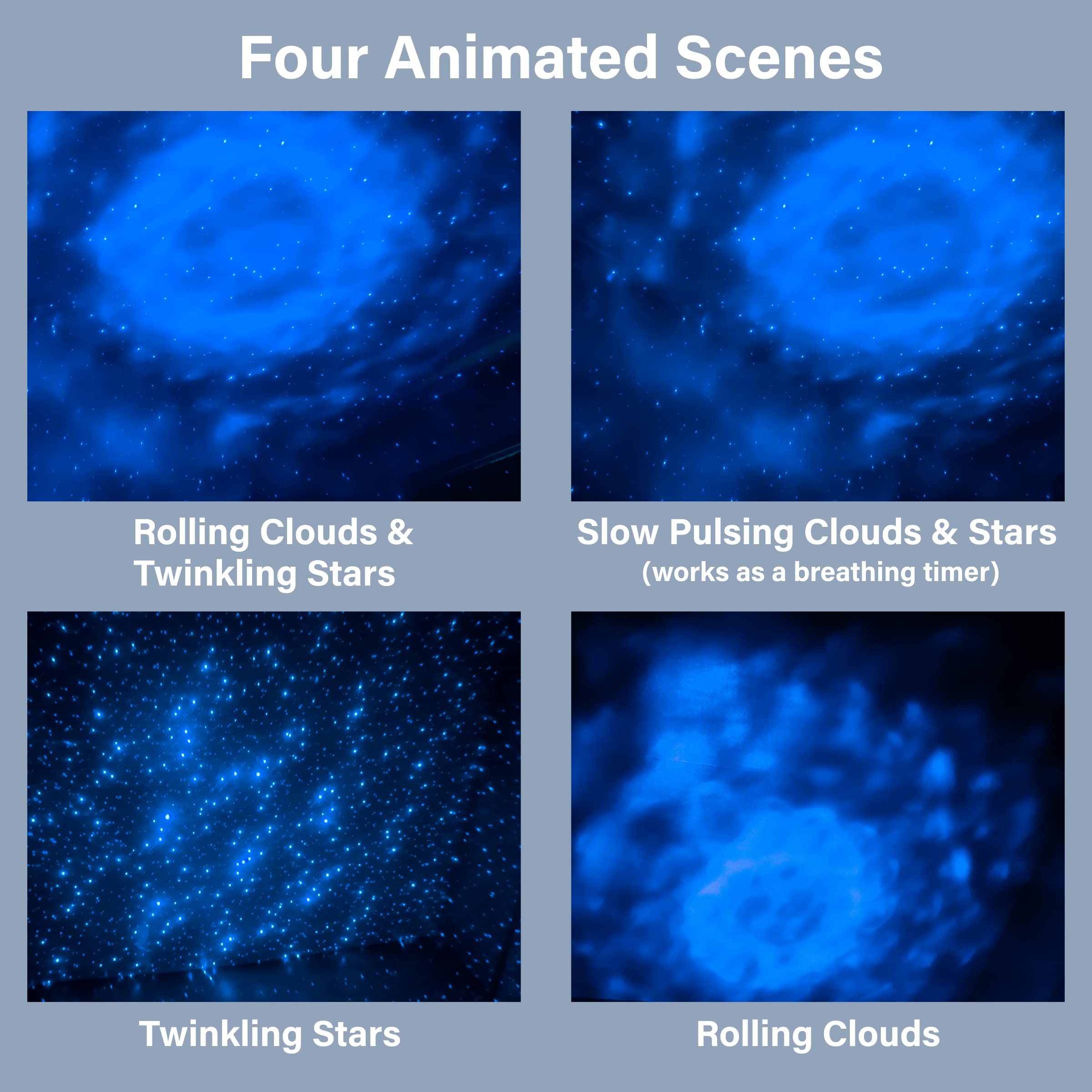 Galaxy Projector Star Light - DreamLite Animated LED Night Light with Touch Control & Auto-Off Timer | Perfect for Bedroom, Nursery, Meditation Room & Home Theater Decor | Starlight Projector for Kids and Adults
