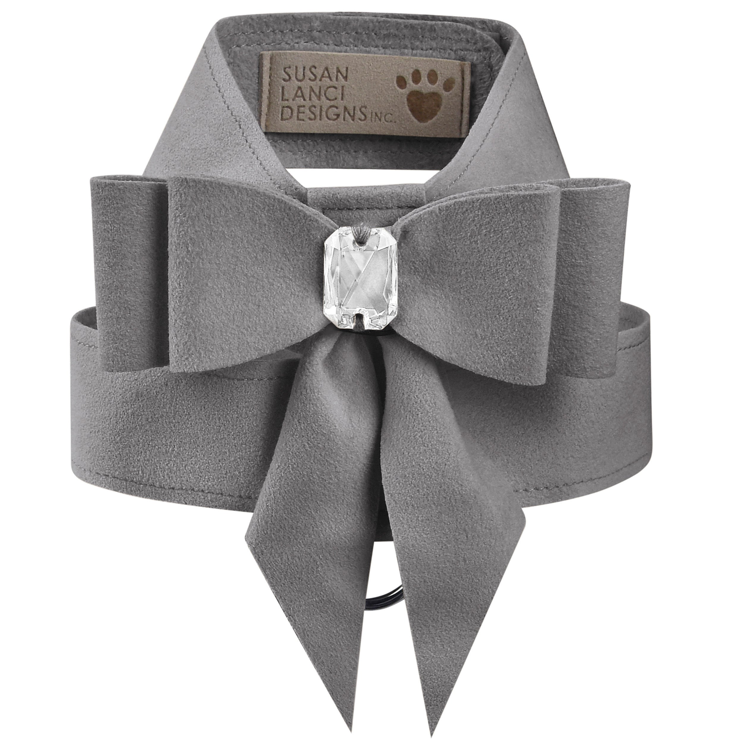 Double Tail Bow Tinkie Harness for Small Dogs - Adjustable Pet Leash with Rhinestone Decor - Perfect for Daily Walks, Training & Fashion Outfits