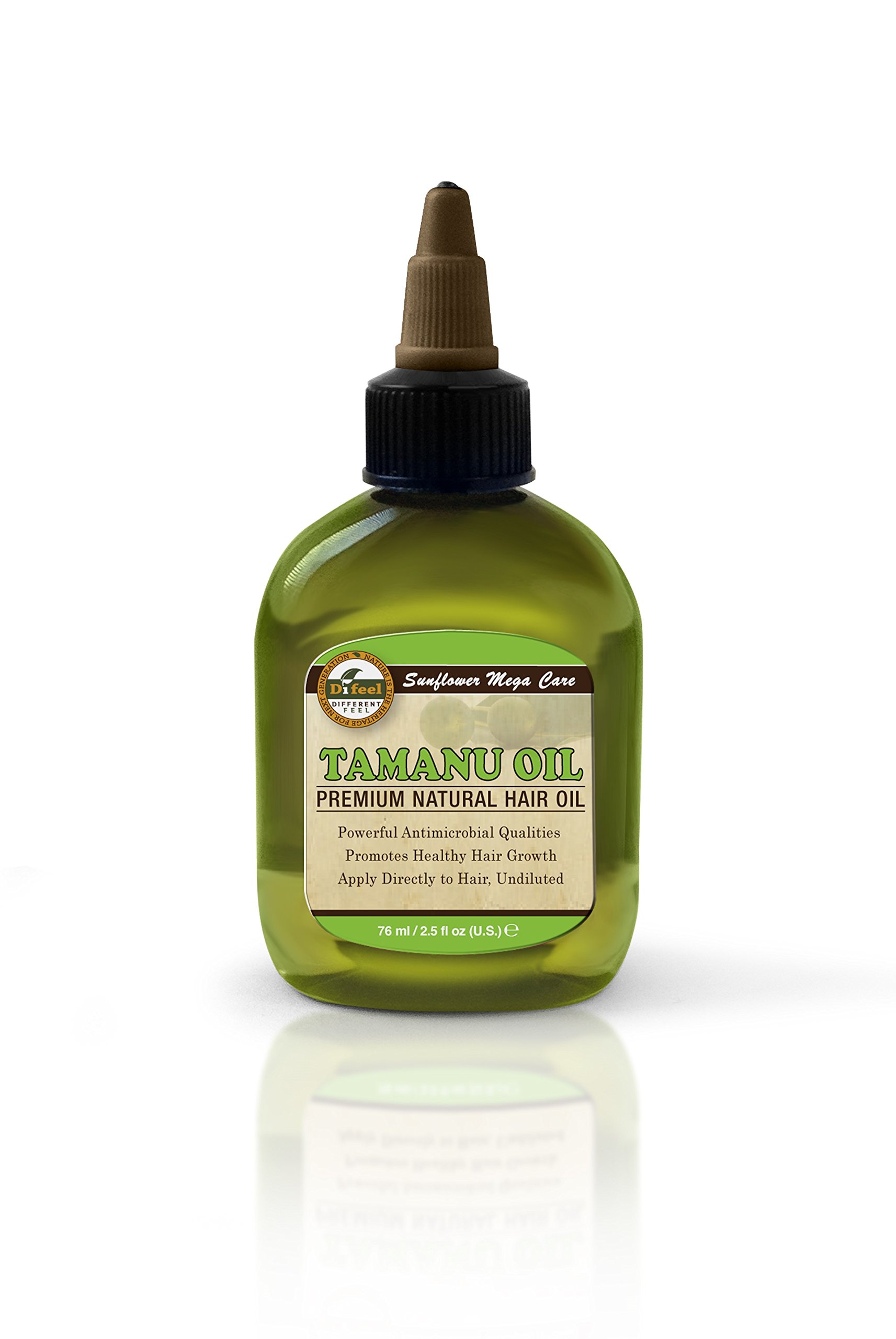Premium Sunflower Tamanu Oil - 100% Natural Hair Growth Treatment (2.5oz) for Dry, Damaged Hair - Perfect for Scalp Massage & Overnight Hair Mask