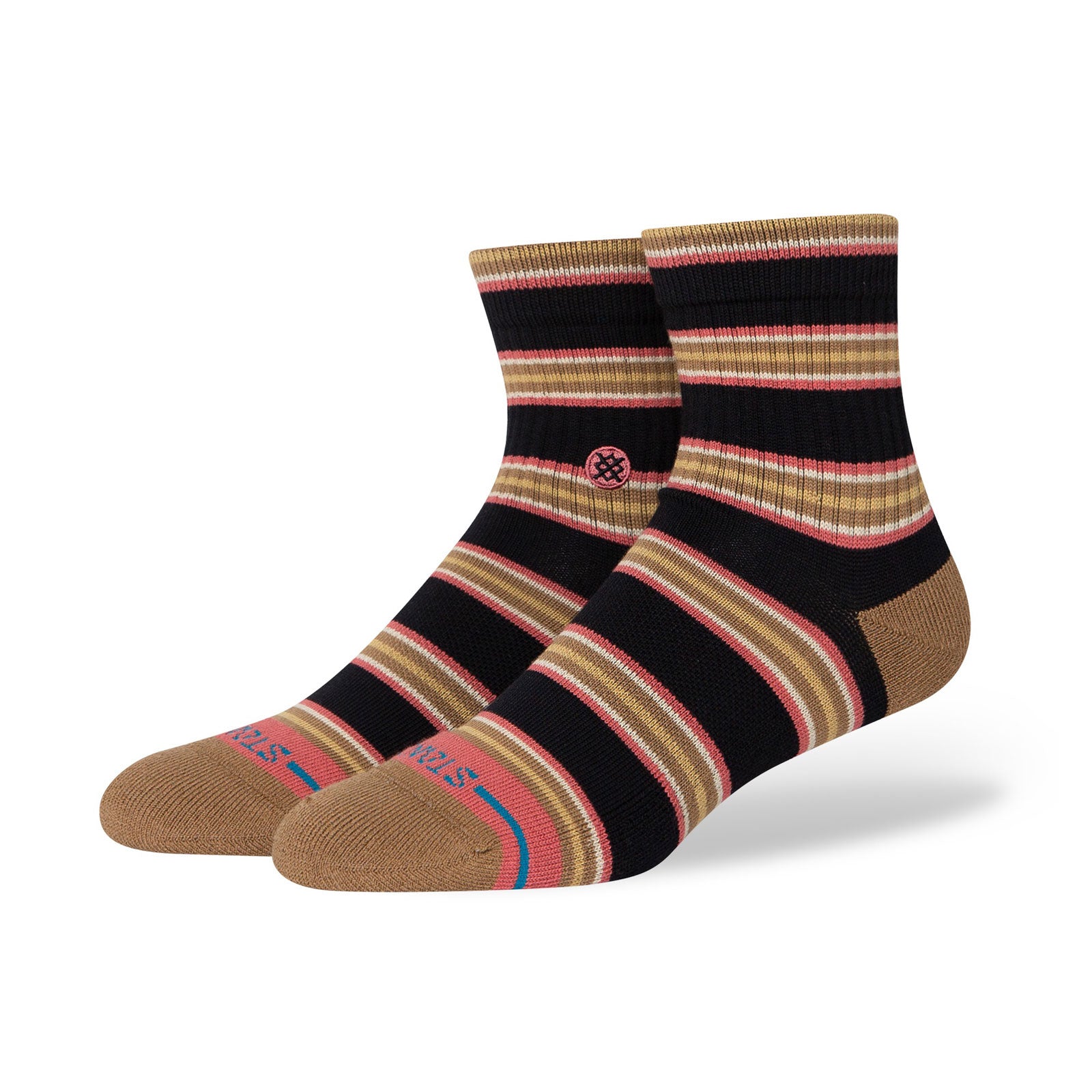 Premium Adult Quarter Socks - Speakeasy Black - Comfortable Casual & Athletic Socks for Men & Women - Perfect for Running, Hiking & Everyday Wear