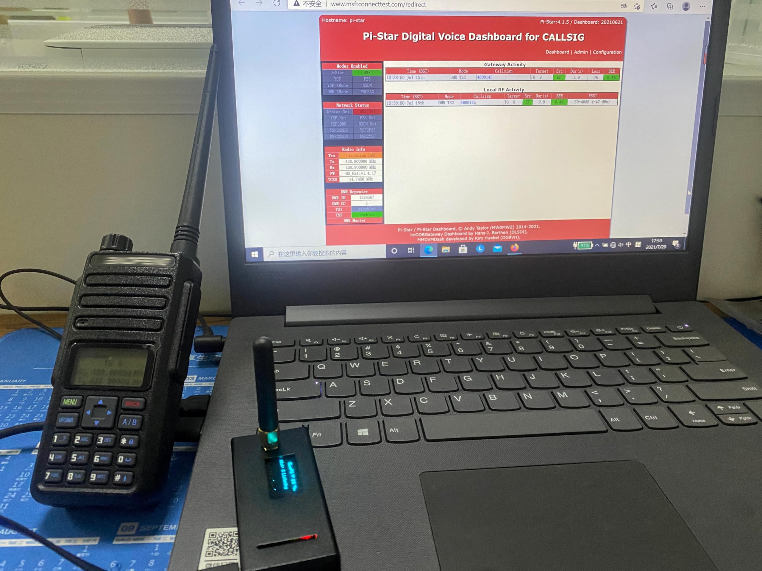 MMDVM Hotspot Kit - Raspberry Pi Zero W with MMDVM Board, 32GB TFT Card, Antenna & OLED Screen - Supports UHF/VHF, C4FM, YSF, NXDN, DSTAR, P25, DMR - Pre-Assembled & Tested (White) - Perfect for Ham Radio Enthusiasts and Digital Voice Communication