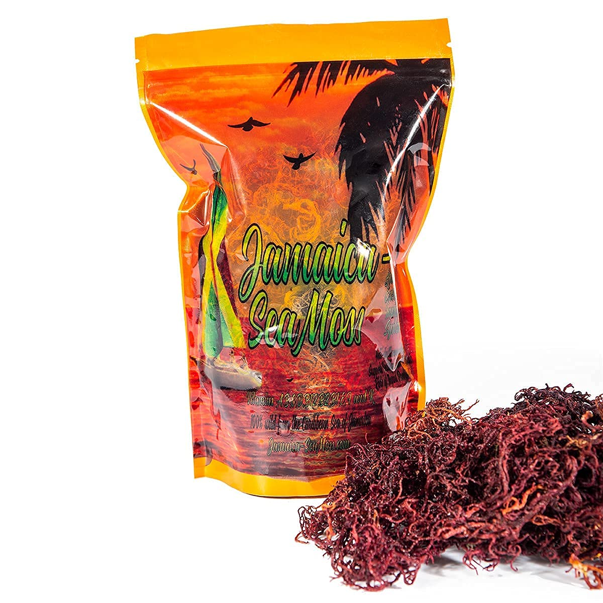 4 oz Wild Harvested Purple Sea Moss from The Caribbean Sea | Rich in Antioxidants, Vitamins & Minerals | All Natural Organic Superfood for Smoothies, Skincare & Immune Support