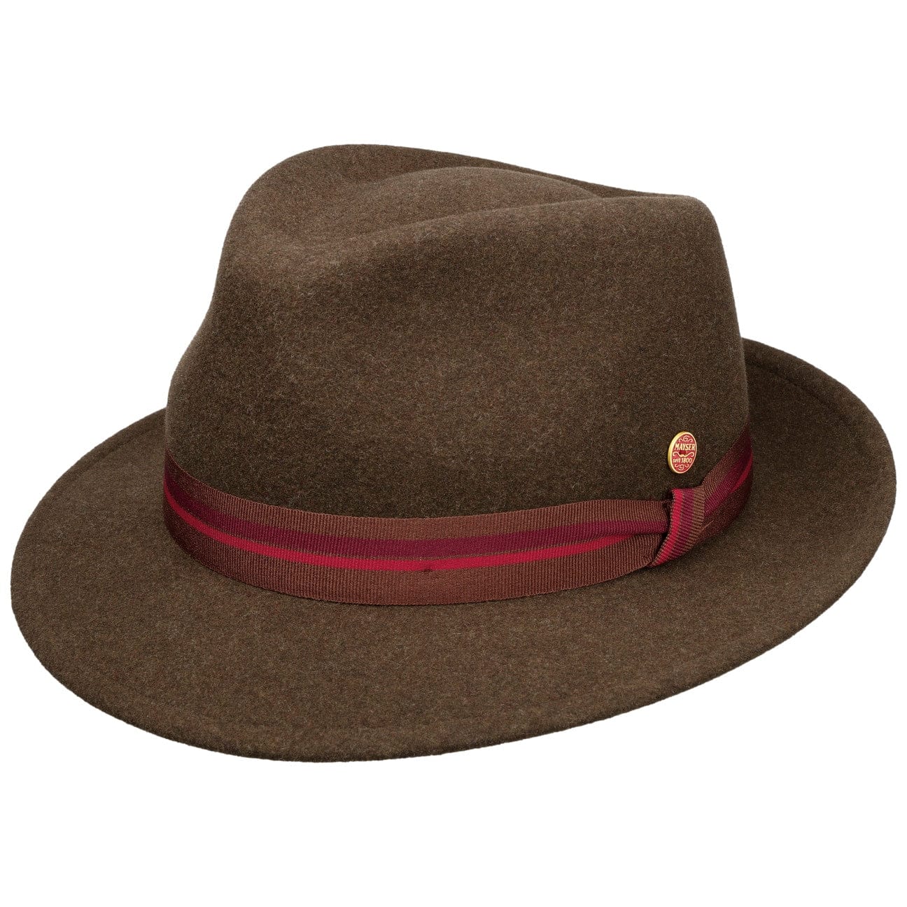 Stylish Maleo Stripes Trilby Wool Hat by Mayser - Classic Men's Winter Fashion Accessory for Outdoor Events, Weddings & Casual Wear