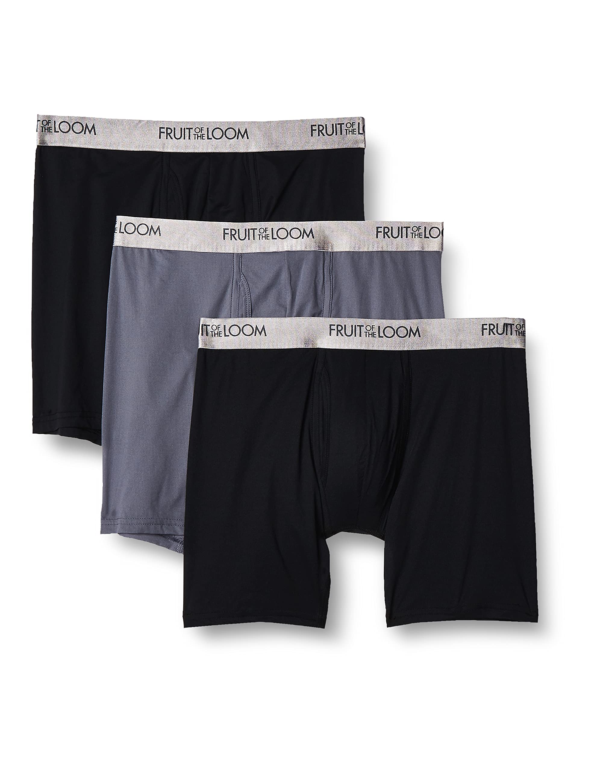 Fruit of the Loom Men's Everlight Underwear & Undershirts - 4-Way Stretch Comfort Fit Boxer Briefs & T-Shirts for Everyday Wear & Active Lifestyle