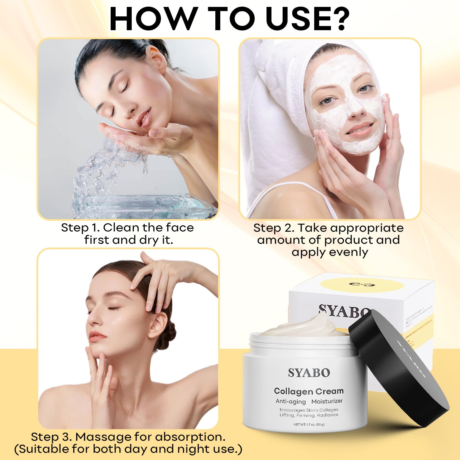 Best Hair Removal Cream with Collagen - Intimate & Private Area Hair Remover + Anti-Aging Face Moisturizer - Daily Hydrating Cream for All Skin Types - Perfect for Sensitive Skin & Bikini Line Care