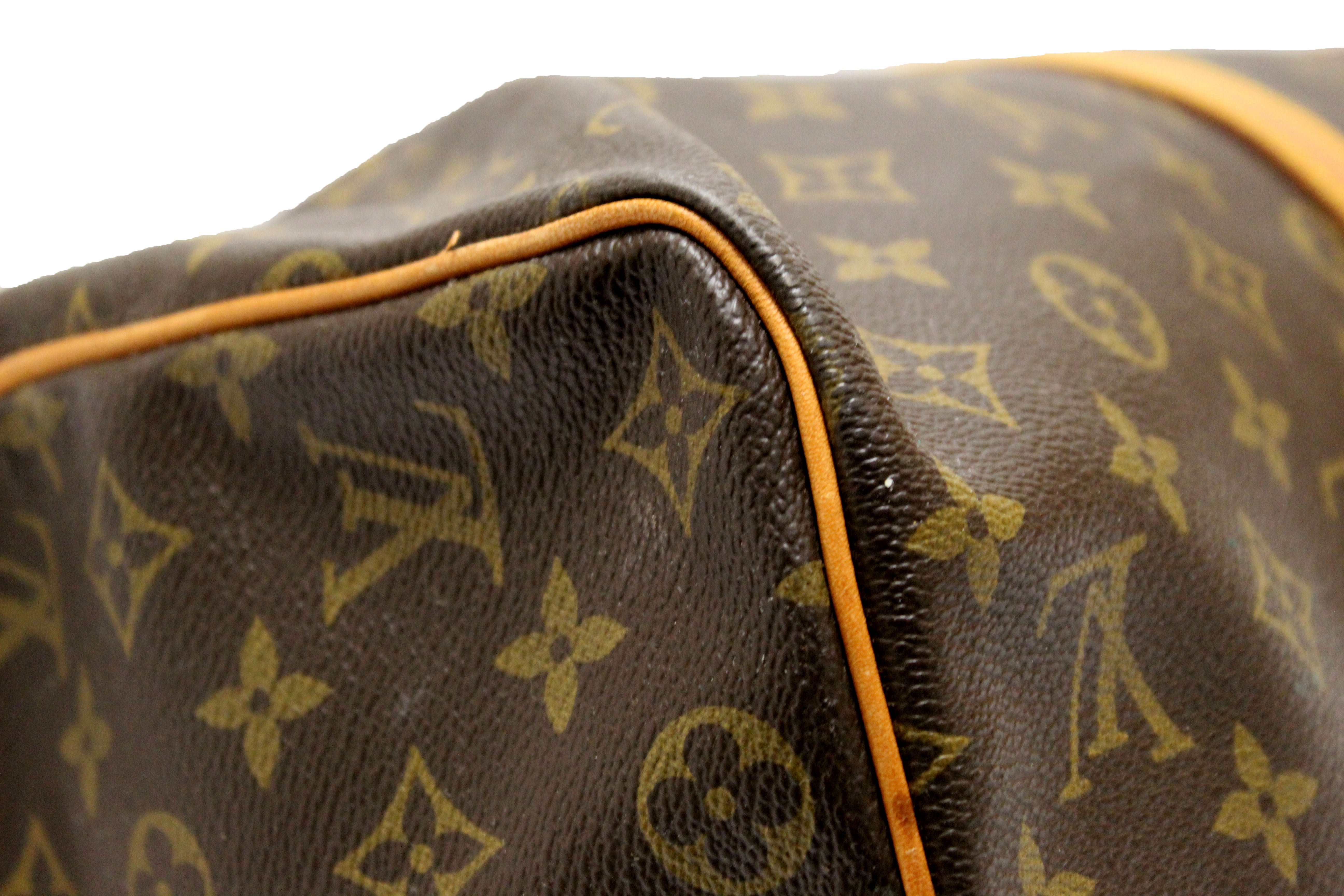 Authentic Louis Vuitton Monogram Keepall Bandouliere 45 Travel Duffle Bag - Luxury Weekend Getaway & Business Travel Carry-On Luggage for Men & Women