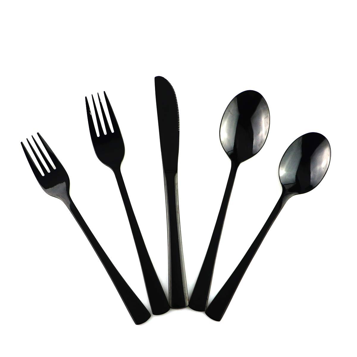Premium 18/10 Stainless Steel Flatware Set - 20-Piece Mirror Polished Silverware Set for 4 (Knife, Fork, Spoon, Teaspoon, Dessert Fork) - Elegant Dinnerware for Formal Dining, Wedding Gifts & Restaurant Use