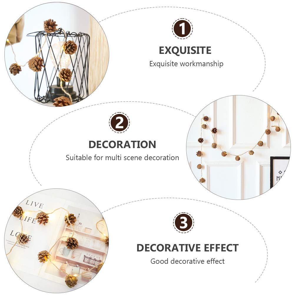 Totority 1 Set Beautiful LED String Lights - Battery-Free Decorative Fairy Lights for Bedroom, Wedding, Party & Outdoor Decor
