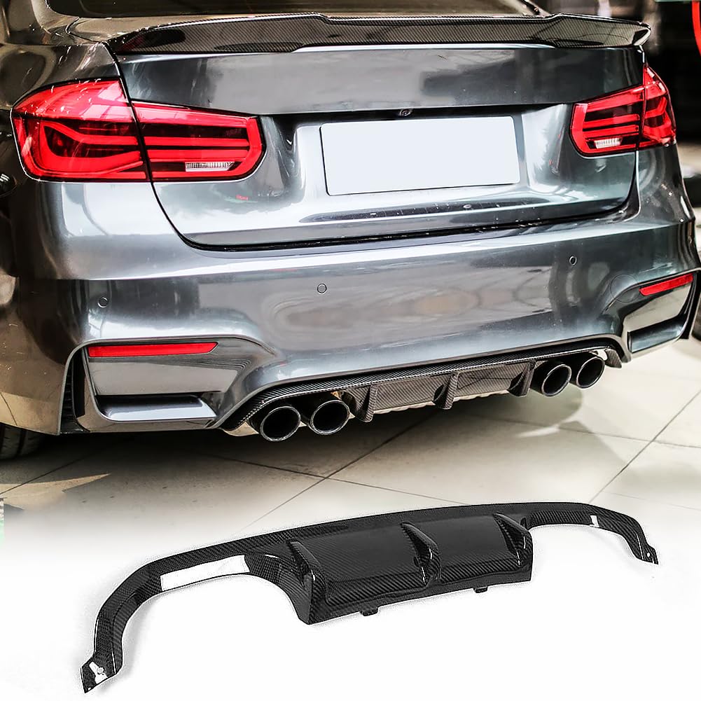 Carbon Fiber Rear Diffuser for 2014-2020 BMW F80 M3 F82/F83 M4 - M Sport Bumper Compatible - High Performance Aero Upgrade - Perfect for Track Days & Car Shows