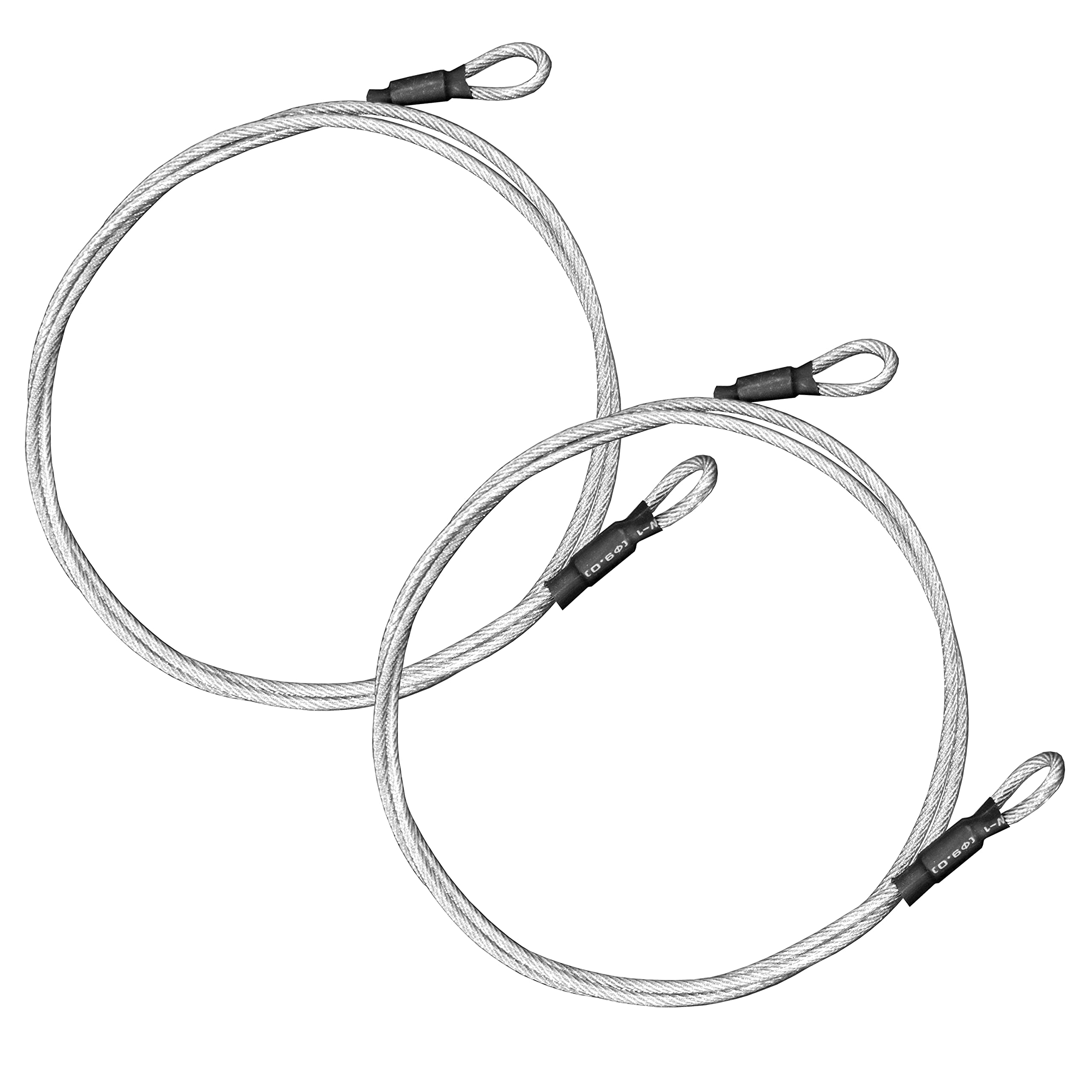 2 Pack 3mm Braided Stainless Steel Safety Cable Lock - Secure Luggage, Backpacks & Valuables with Durable Tether Lanyard | Perfect for Travel, Gym Lockers & Outdoor Adventures