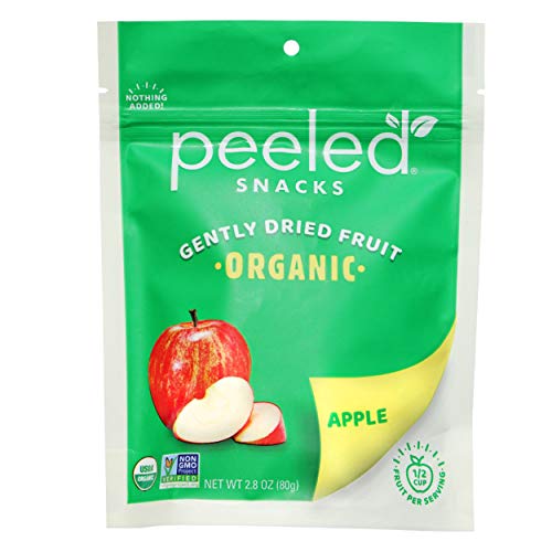 Organic Dried Apple Slices | Peeled Snacks 2.8 oz | Vegan, Gluten-Free, No Added Sugar | Healthy On-the-Go Snack for Work, School, Hiking & Travel