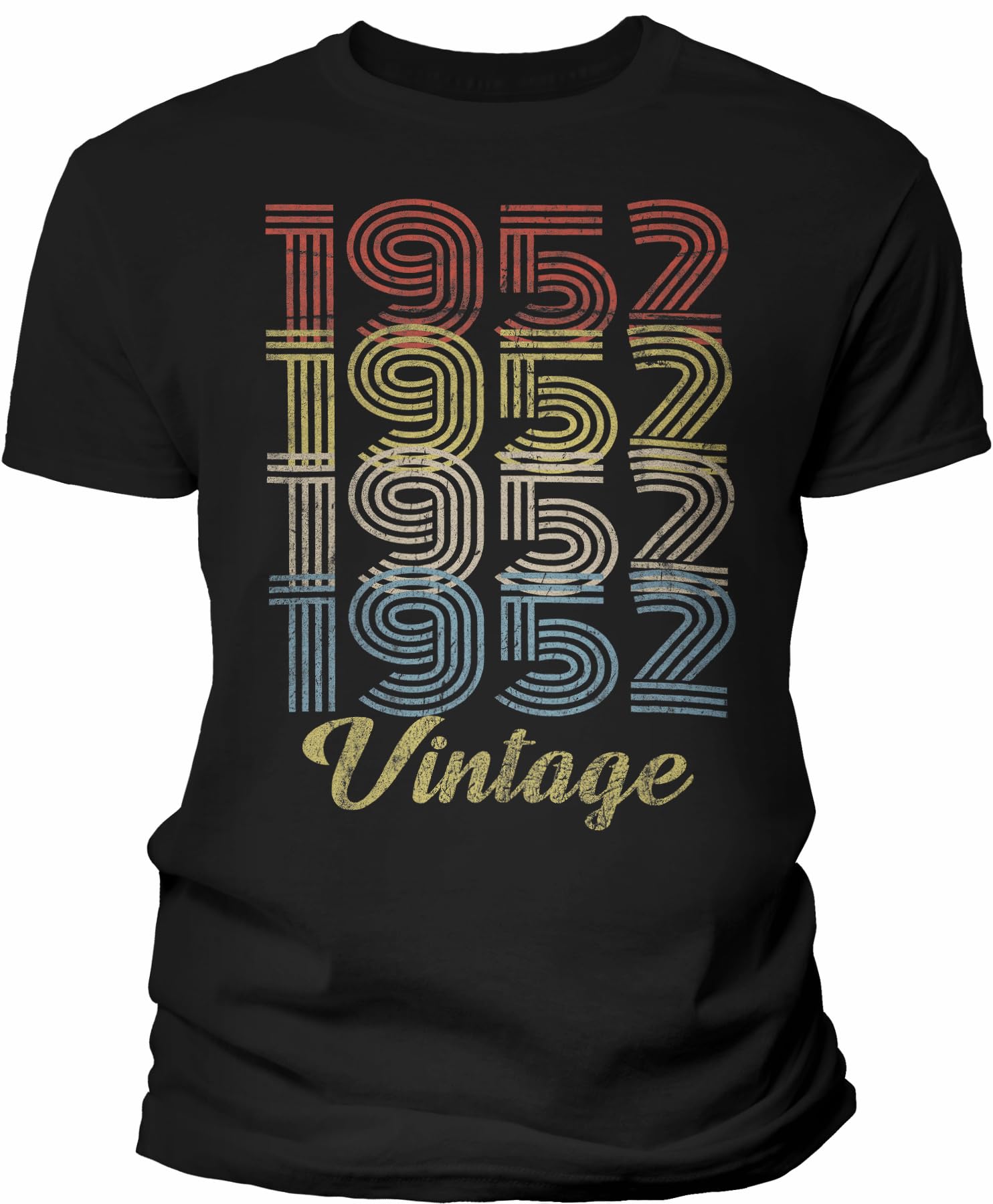 Vintage 1952 Retro 73rd Birthday Gift T-Shirt for Men - Funny 73 Year Old Birthday Present - Perfect for Parties, Celebrations & Milestone Gifts