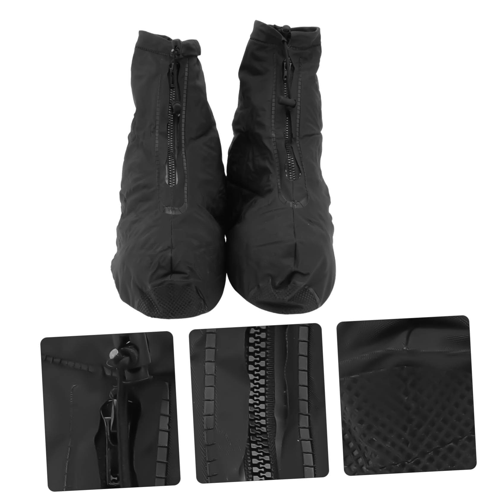 Happyyami Waterproof Shoe Gaiters - Non-Slip, Sand-Proof Shoe Covers for Hiking, Running & Outdoor Activities (Black) - Perfect for Rain, Snow & Beach Adventures