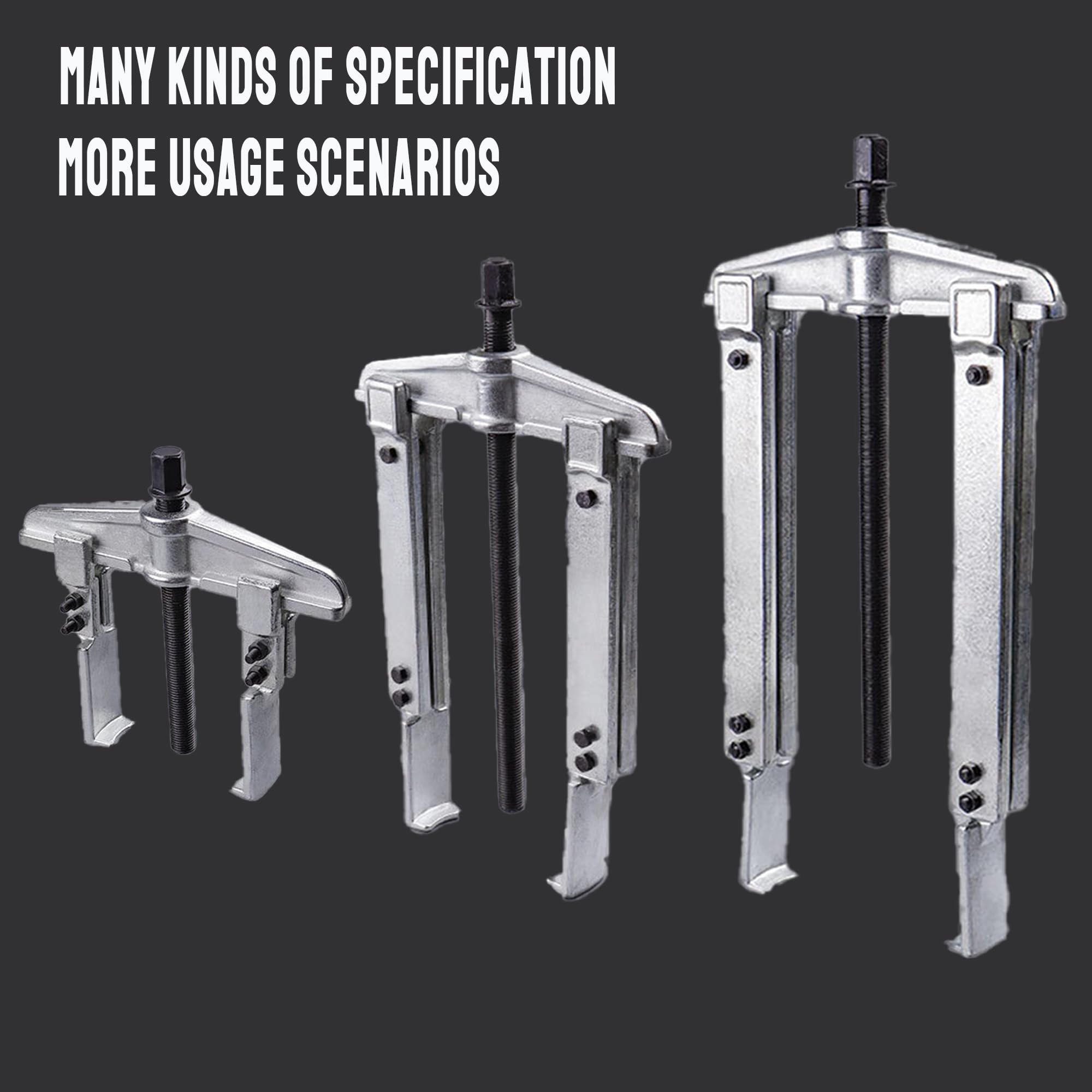3 in 1 Heavy Duty Bearing/Pulley Puller Kit - Cr-V Steel Gear Puller Tool for Bearing, Gear, Pulley & Flywheel Removal - Professional Automotive Repair Tool for Mechanics & DIY Enthusiasts