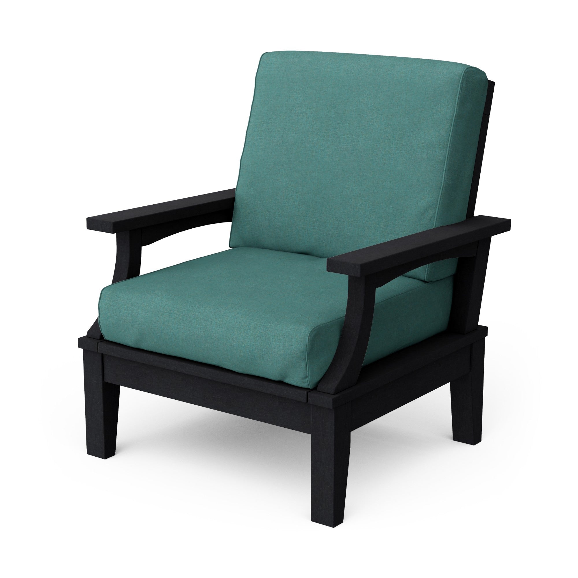 Heritage Deep Seating Patio Chair with Weather-Resistant Cushions - Outdoor Lounge Furniture for Garden, Poolside & Backyard Relaxation
