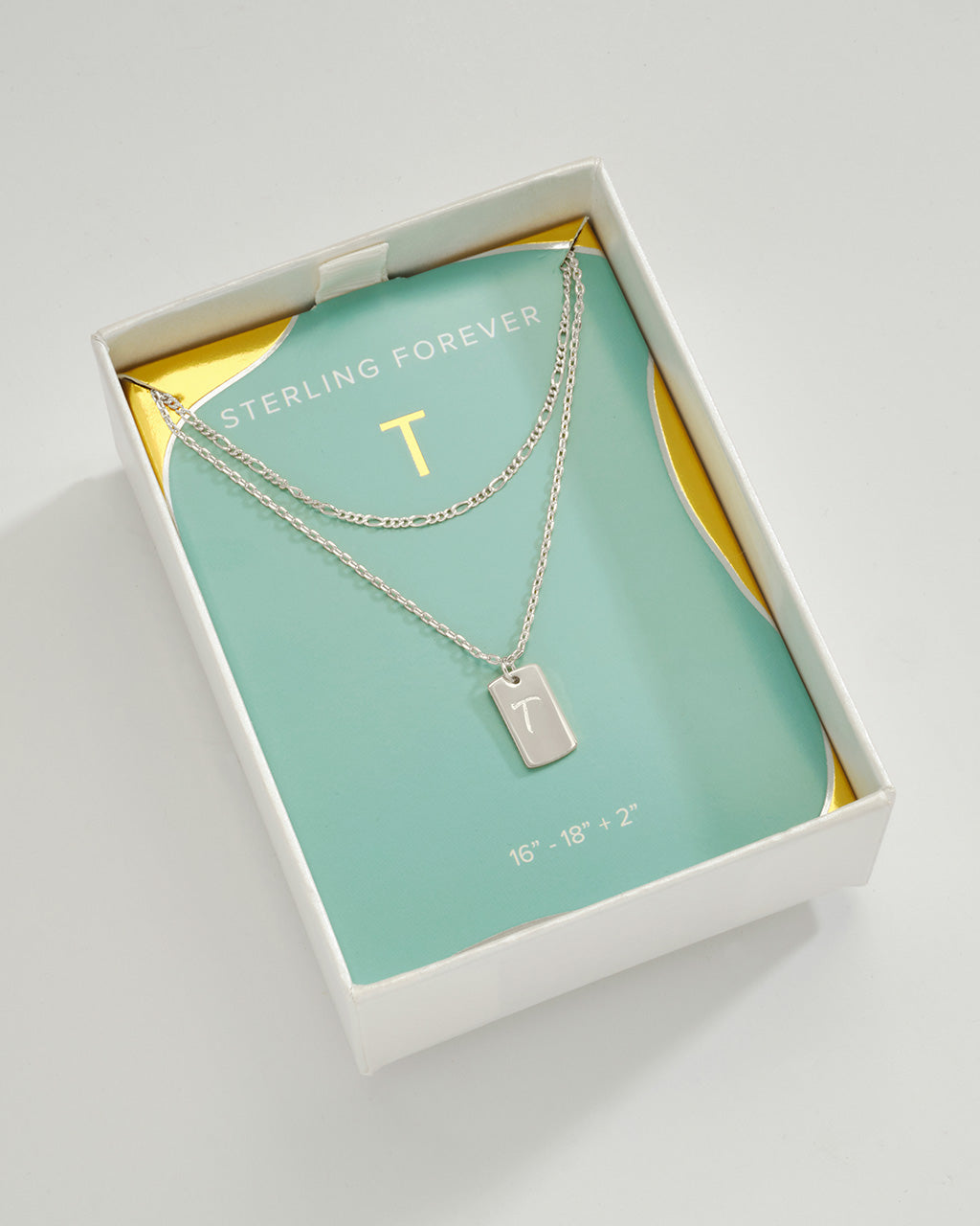Layered Chain Necklace for Women - Initial Pendant Necklace, Dainty Gold & Silver Jewelry Gift for Her - Perfect for Everyday Wear, Date Night & Special Occasions