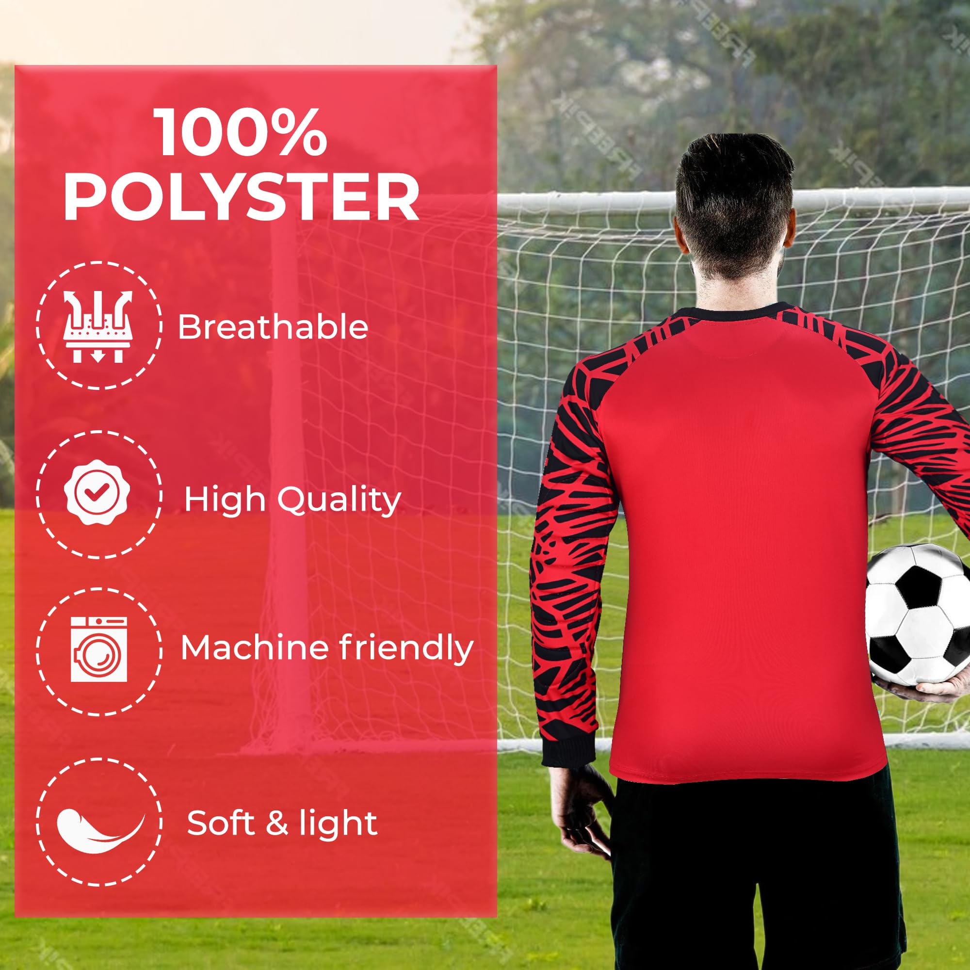 **Best Soccer Goalie Jerseys for Kids & Adults - Breathable Goalkeeper Jersey Shirt for Training & Matches - Perfect for Youth Leagues, Tournaments & Practice**