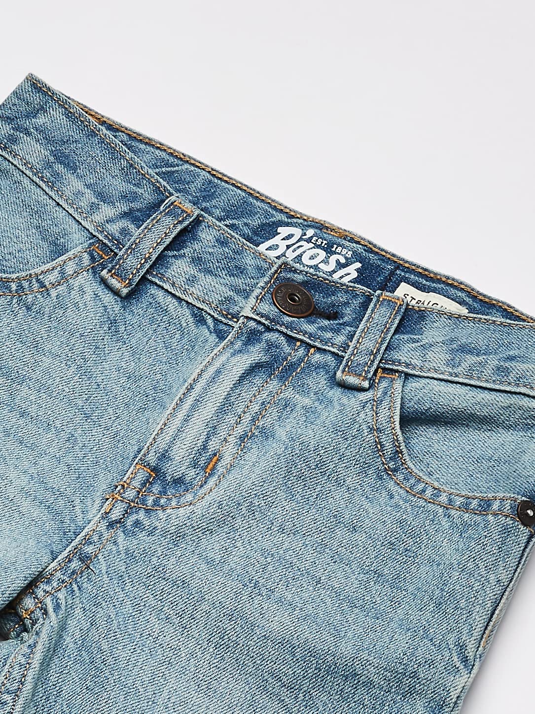 OshKosh B'Gosh Boys' Straight Fit Jeans - Comfortable & Durable Denim Pants for School, Play & Everyday Wear