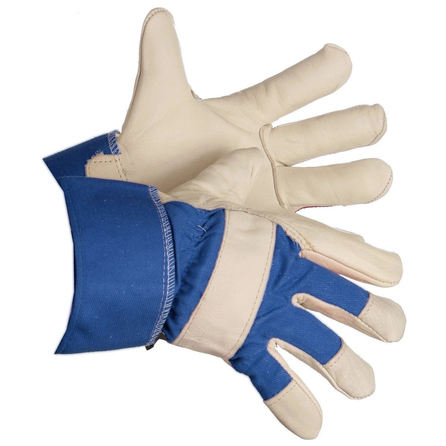 FORCEFIELD Northern Lights Grain Leather Work Gloves - Durable & Comfortable for Construction, Landscaping & Outdoor Work