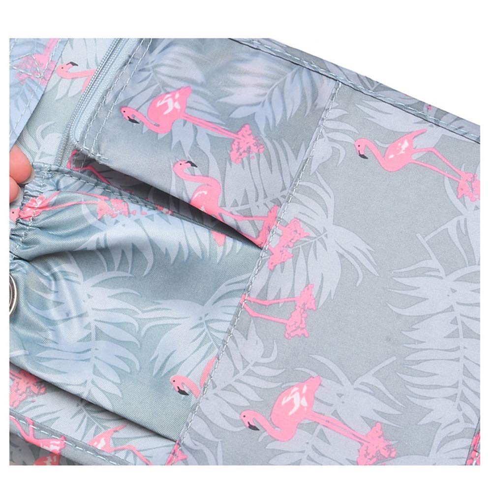 Waterproof Nylon Backpack Organizer Insert - Detachable Diaper Bag & Purse Organizer for Men & Women - Flamingo Print Design - Perfect for Travel, Work & Parenting Essentials