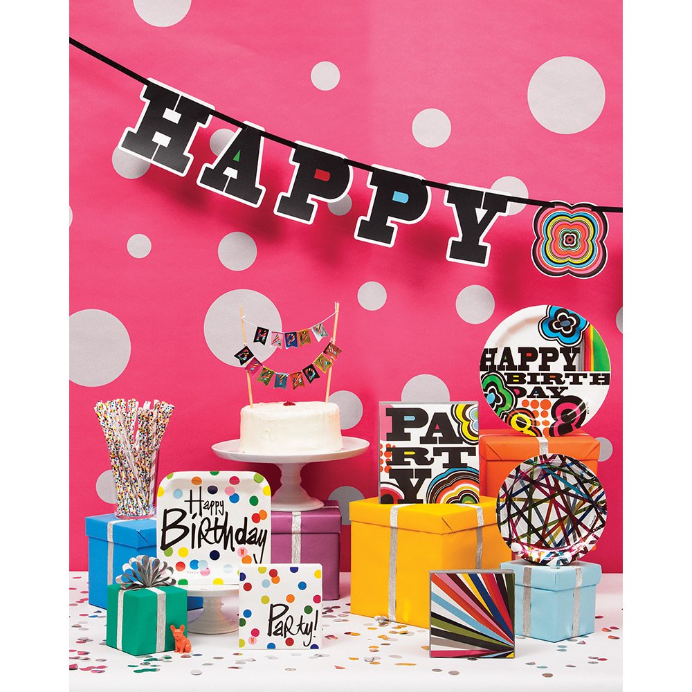 French Bulldog Party Supplies Set - Birthday Cake & Polka Dot Decorations for Dog Themed Parties, Baby Showers & Celebrations