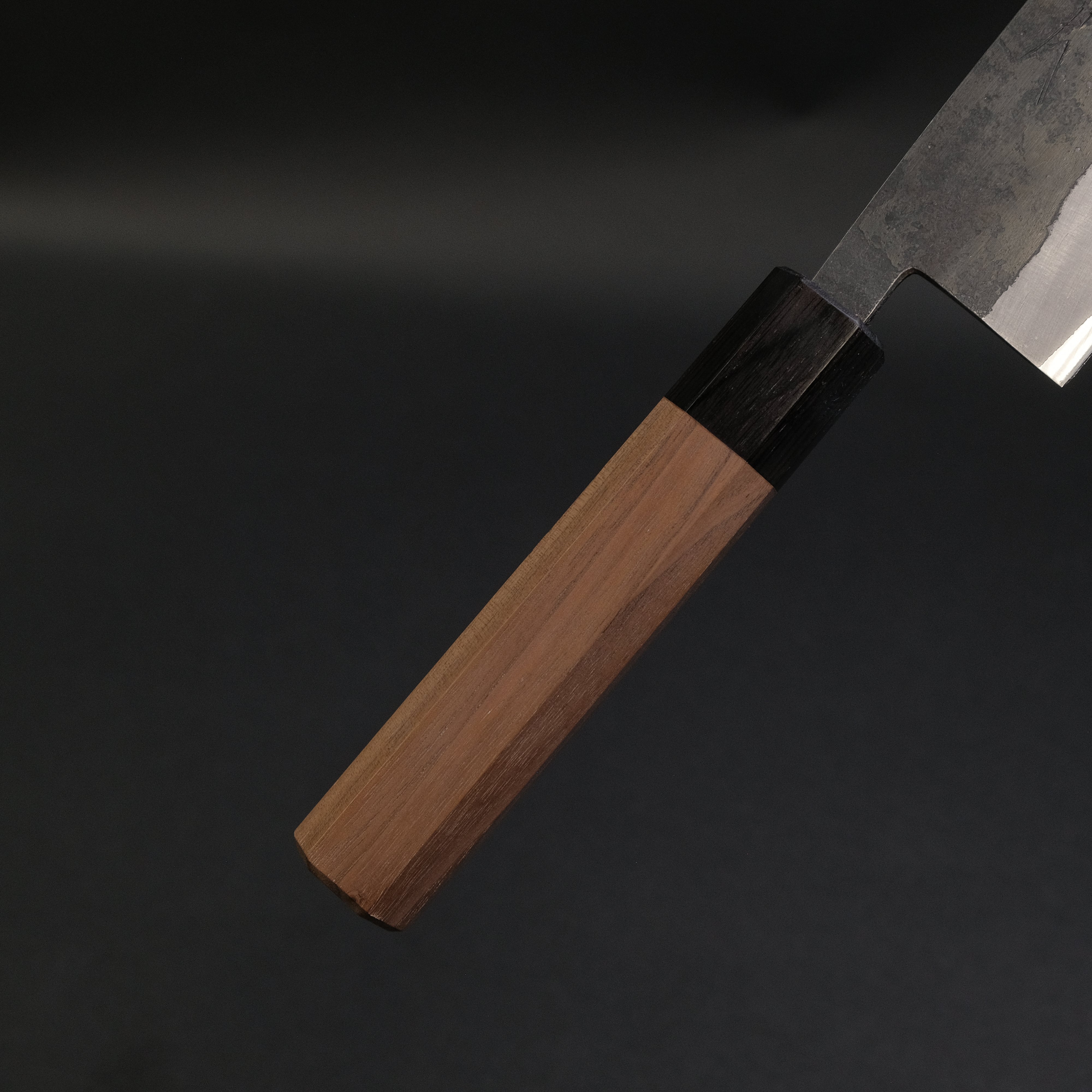 Hitohira Harima Forged Blue #2 Stainless Clad Kurouchi Bunka Knife 165mm with Walnut Handle - Japanese Kitchen Knife for Slicing, Dicing & Precision Cutting - Perfect for Home Chefs & Professional Kitchens