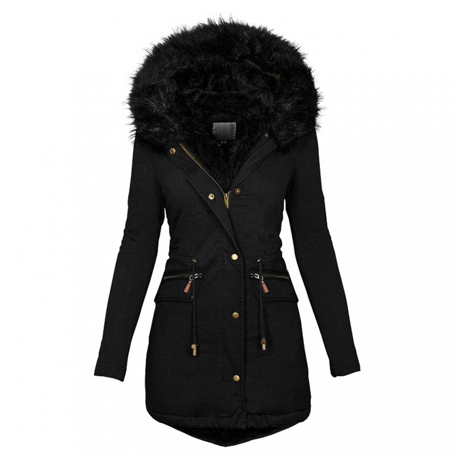 Women's Winter Coat - Slim Fit Thick Warm Overcoat for Casual Wear | Fashionable Outerwear for Cold Weather | Perfect for Daily Commute, Office & Outdoor Activities